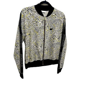 Goldsheep Animal Print Light Track Jacket 
Lightweight Yellow Black Spot